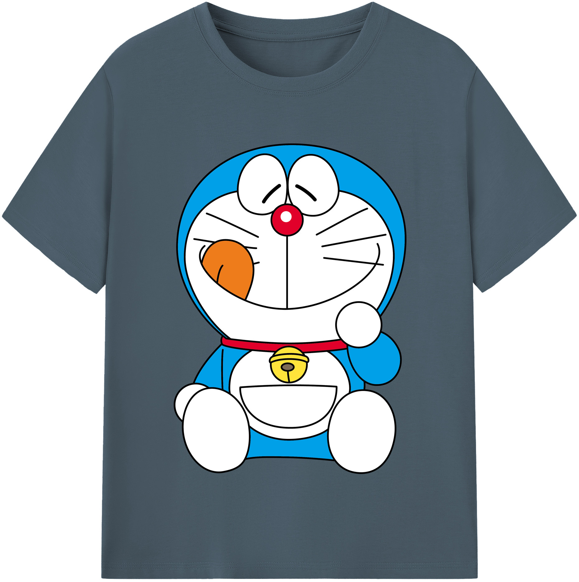（画像用） ドラえもん Doraemon 綿100％半袖Tシャツ（フロントプリント）